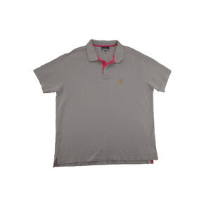 Psycho Bunny Pima Cotton Taupe Gray Polo Shirt 2XL Robert Godley Logo